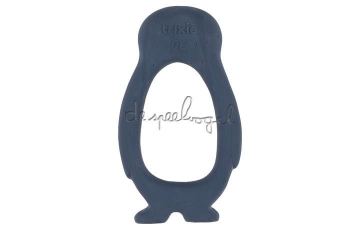 37668 Natural rubber grijpspeeltje - Mr. Penguin