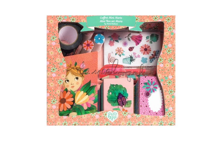 DD03677 Lovely Paper - Mini schrijf koffertje - Marie DD03677 Lovely Paper - Mini schrijf koffertje - Marie