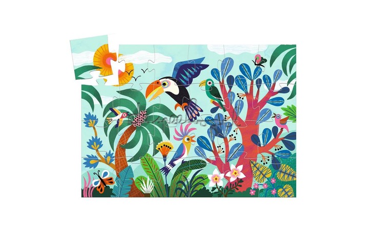 DJ07283 Vormenpuzzel - Coco le Toucan - 24 st DJ07283 Vormenpuzzel - Coco le Toucan - 24 st