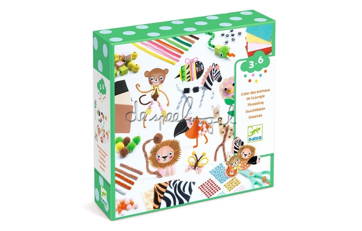 DJ09016 Knutseldoos - Animaux de la jungle DJ09016 Knutseldoos - Animaux de la jungle