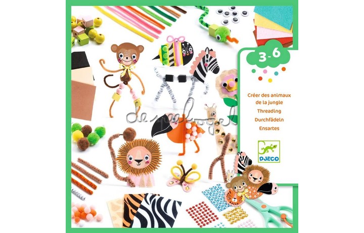 DJ09016 Knutseldoos - Animaux de la jungle DJ09016 Knutseldoos - Animaux de la jungle
