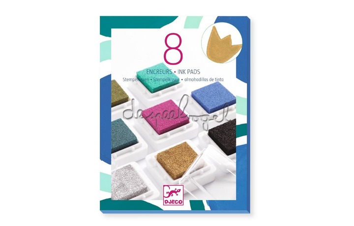 DJ09799 Stempelkussens 8st - Metal Chic DJ09799 Stempelkussens 8st - Metal Chic