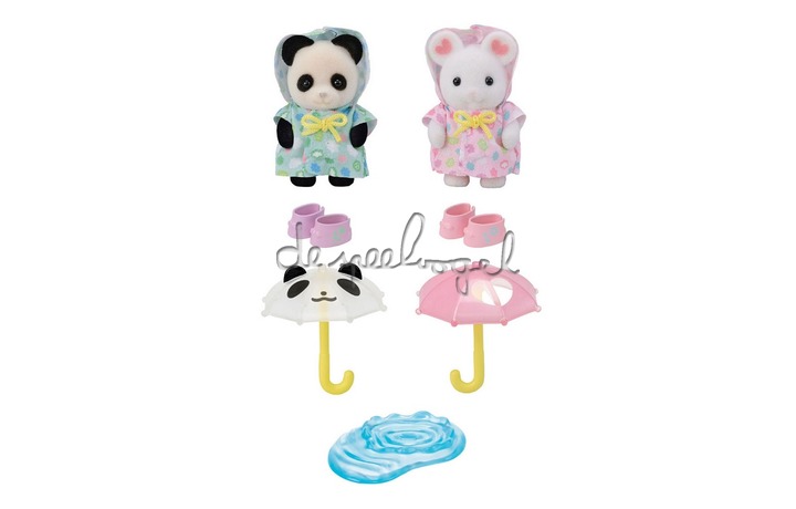 5748 Sylvanian duo peutervriendjes- regendag 5748 Sylvanian duo peutervriendjes- regendag