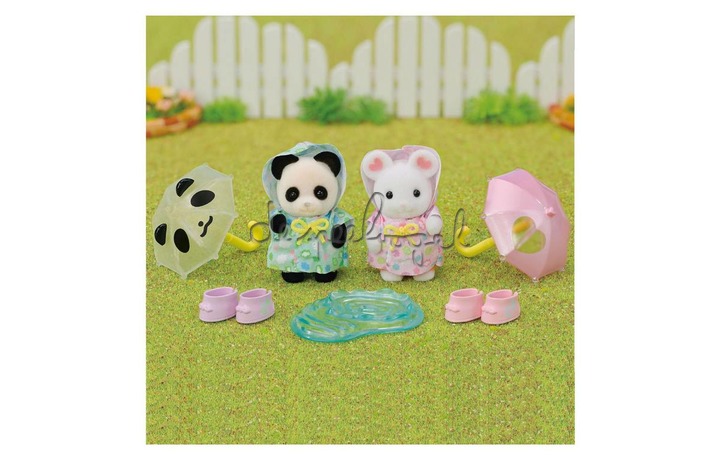 5748 Sylvanian duo peutervriendjes- regendag 5748 Sylvanian duo peutervriendjes- regendag