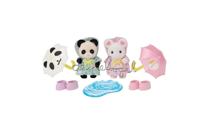 5748 Sylvanian duo peutervriendjes- regendag 5748 Sylvanian duo peutervriendjes- regendag