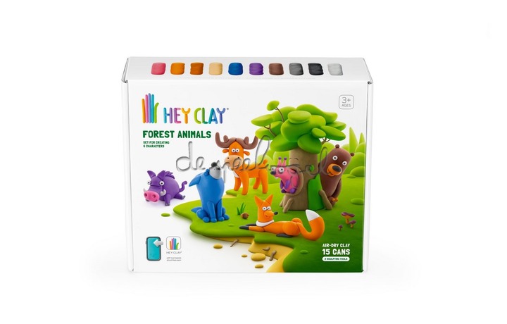 15022 HEY CLAY - Forest Animal - 15 potjes 15022 HEY CLAY - Forest Animal - 15 potjes