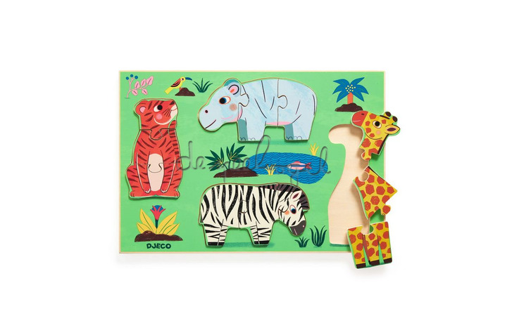 DJ01264 Inlegpuzzel - Coucou Tigre 12st - FSC 100% DJ01264 Inlegpuzzel - Coucou Tigre 12st - FSC 100%