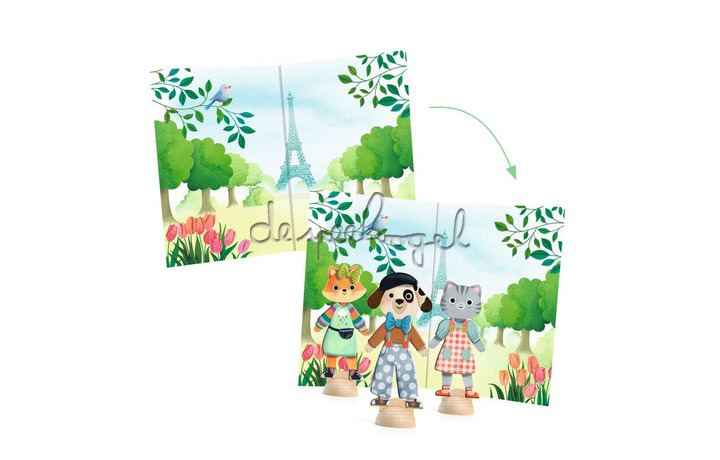 DJ09849 Stickers - Bonjour Paris DJ09849 Stickers - Bonjour Paris