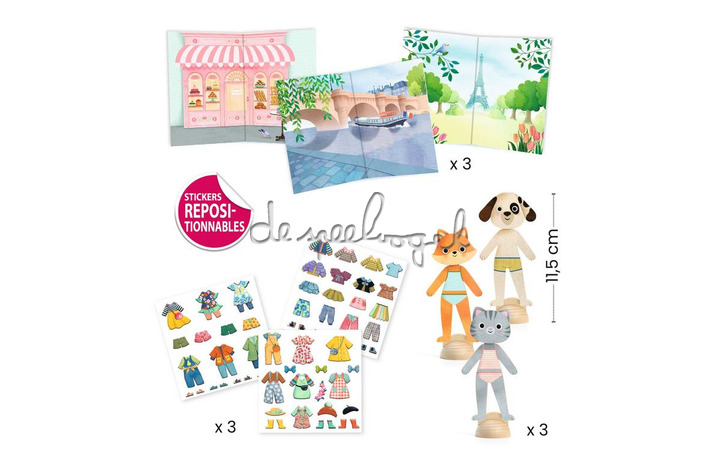 DJ09849 Stickers - Bonjour Paris DJ09849 Stickers - Bonjour Paris