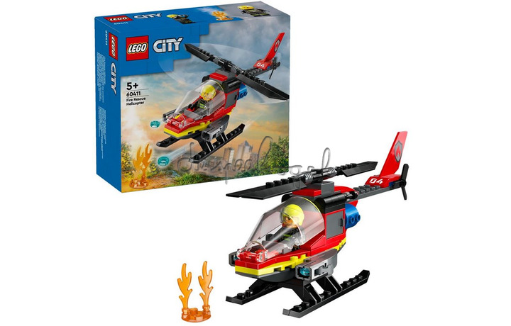 Lego 60411 City Fire Brandweerhelikopter Lego 60411 City Fire Brandweerhelikopter