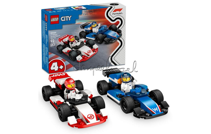 Lego 60464 City F1 Williams En Haas F1 Racewagens Lego 60464 City F1 Williams En Haas F1 Racewagens