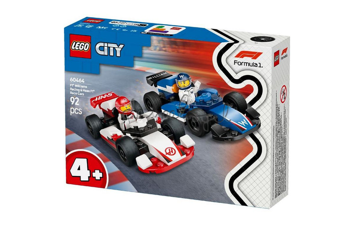 Lego 60464 City F1 Williams En Haas F1 Racewagens Lego 60464 City F1 Williams En Haas F1 Racewagens