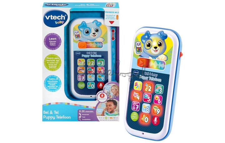 2017172 Vtech Baby Bel En Leer Puppy Telefoon 2017172 Vtech Baby Bel En Leer Puppy Telefoon