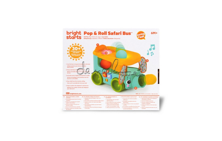 16827 Pop & Roll Safari Bus Ball Play Toy 16827 Pop & Roll Safari Bus Ball Play Toy