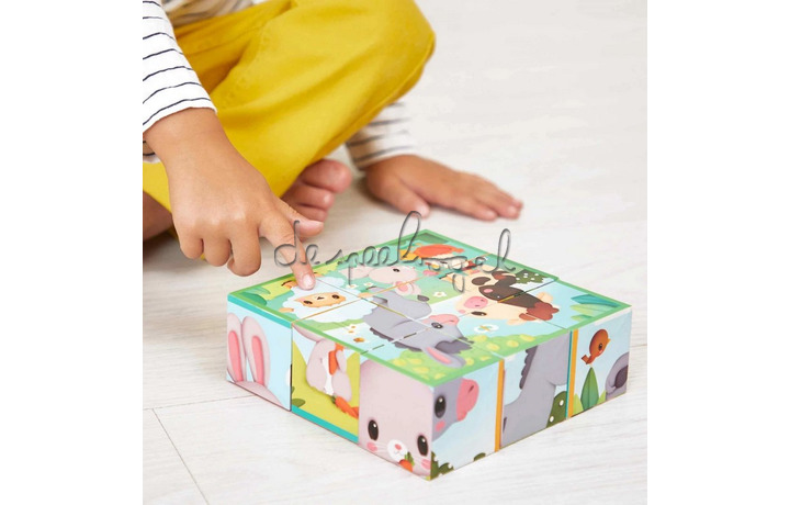 J03329 Boerderij - 9 Kartonnen Blokken Boerderijdieren J03329 Boerderij - 9 Kartonnen Blokken Boerderijdieren