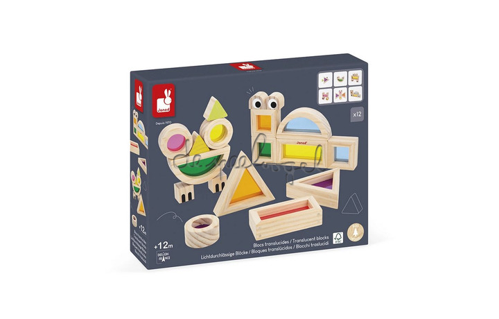 J05306 Sensorisch - Doorschijnende Blokken J05306 Sensorisch - Doorschijnende Blokken