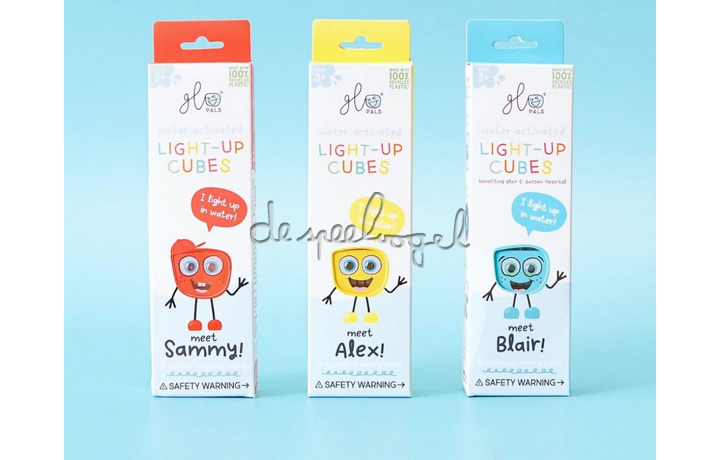 Glopals Light up cubes - 4st Blair -blue Glopals Light up cubes - 4st Blair -blue