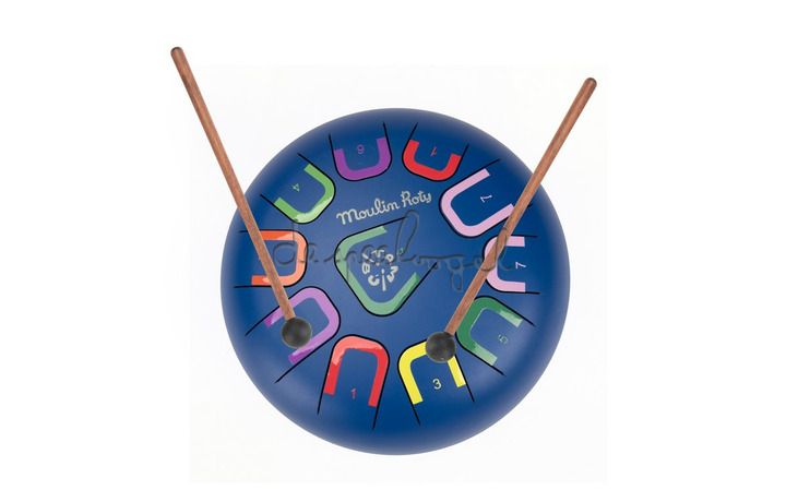 684088 Tongtrommel Groot Puce & Pilou - lichtblauw 684088 Tongtrommel Groot Puce & Pilou - lichtblauw