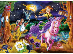 45626 54649 Cobble Hill family puzzle 350 pieces - Mystical world 54649-mystic-world.jpg