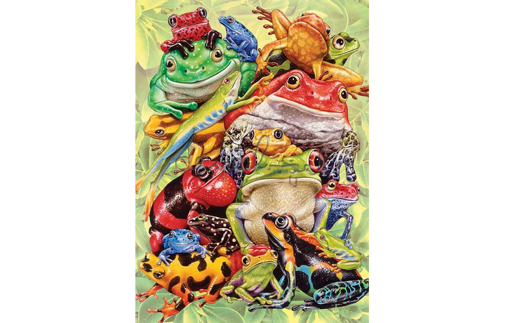54632 Cobble Hill family puzzle 350 pieces - Frog pile 54632 Cobble Hill family puzzle 350 pieces - Frog pile