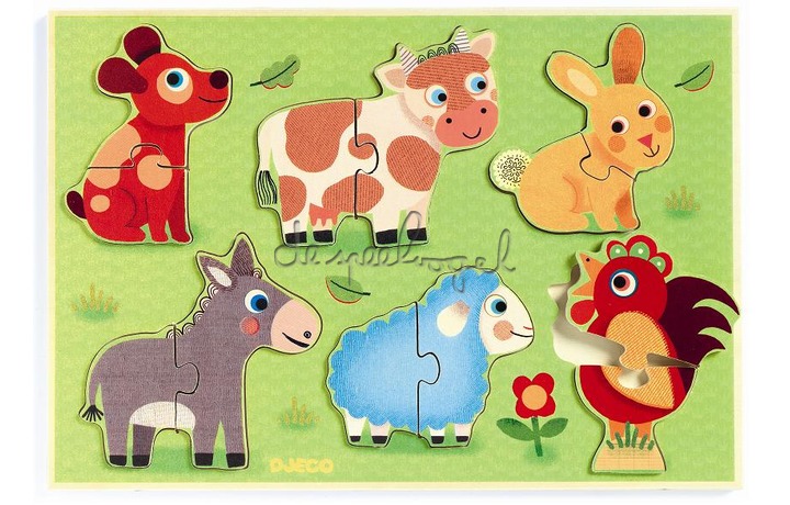 DJ01259 relïefpuzzel boerderij  DJ01259 relïefpuzzel boerderij