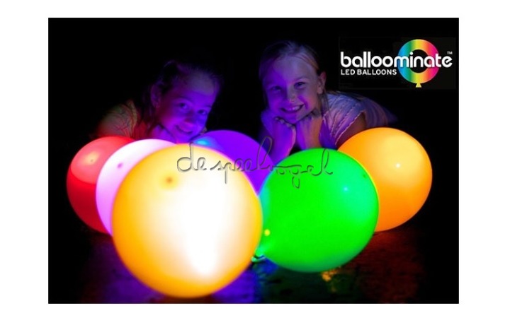 Balloominate set van 5 happy birthday kleur LED Balloominate set van 5 happy birthday kleur LED