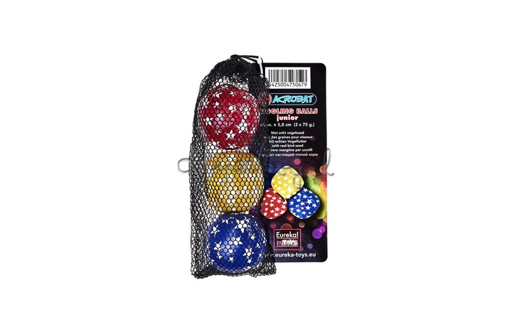 515773 Acrobat Jongleerballen Junior 3st (80g.) blauw, rood en geel 515773 Acrobat Jongleerballen Junior 3st (80g.) blauw, rood en geel