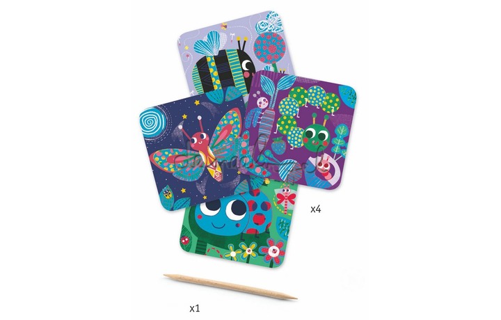 DJ09092 Kraskaarten - Toutes petites bêtes DJ09092 Kraskaarten - Toutes petites bêtes