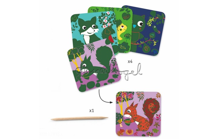 DJ09093 Kraskaarten - Petites bêtes * DJ09093 Kraskaarten - Petites bêtes *