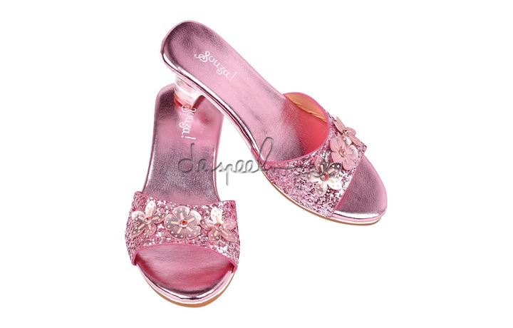 105002 Slipper hoge hak Mariona, roze metallic (maat 30/31) 105002 Slipper hoge hak Mariona, roze metallic (maat 30/31)