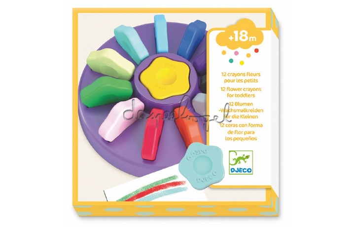 DJ09005 Crayons fleurs 12 st DJ09005 Crayons fleurs 12 st