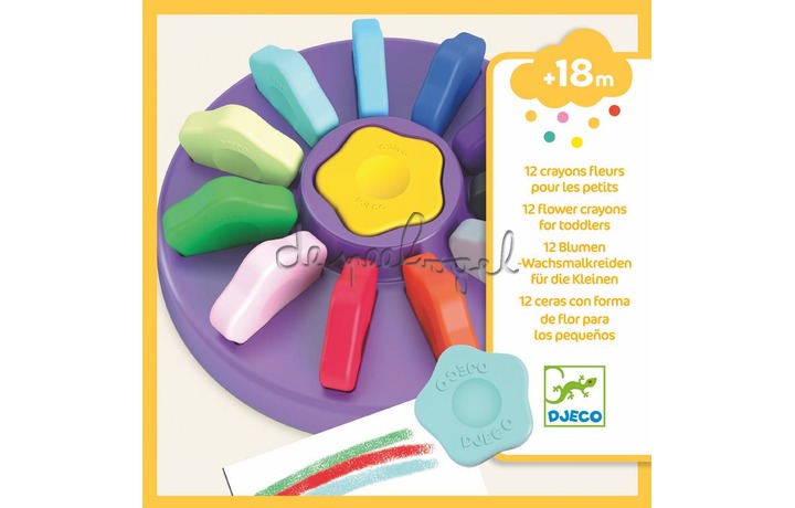 DJ09005 Crayons fleurs 12 st DJ09005 Crayons fleurs 12 st