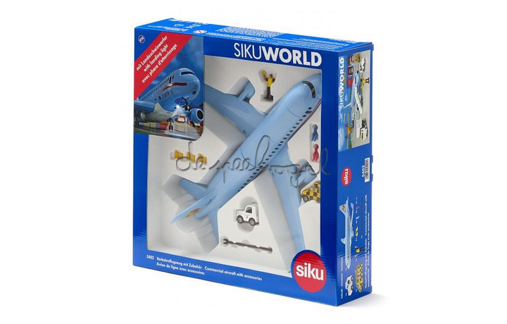5402 Lijnvliegtuig met accessoires SIKUWORLD 5402 Lijnvliegtuig met accessoires SIKUWORLD