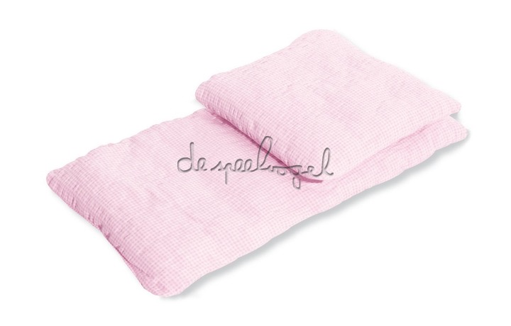 276857 Poppenwagen bekleding 'Vichy-Karo', rosa, 2-delig 276857 Poppenwagen bekleding 'Vichy-Karo', rosa, 2-delig