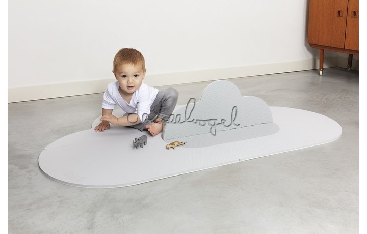 172208 Quut Playmat - Head in the clouds S Pearly Grey