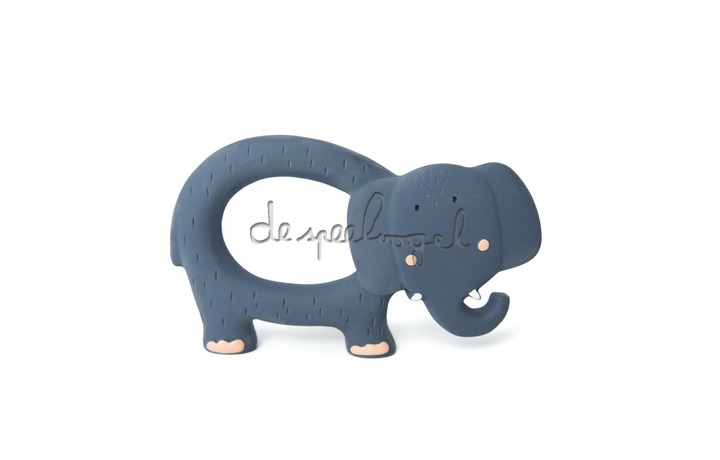 37653 Natural rubber grijpspeeltje - Mrs. Elephant