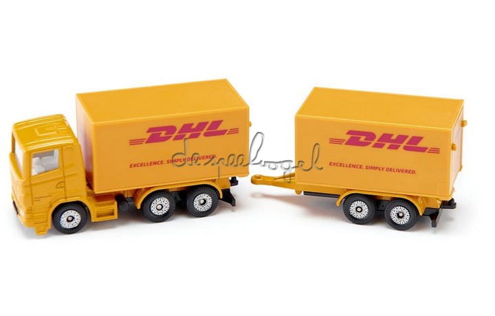 1694 Vrachtwagen met aanhangwagen DHL