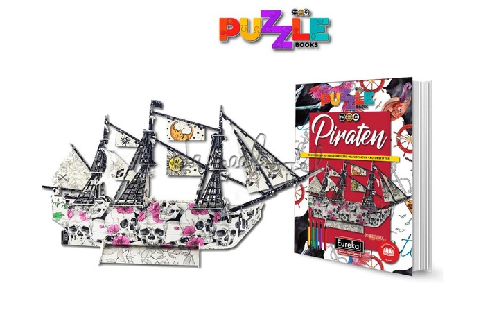 470154 3D puzzel Books - Piraten