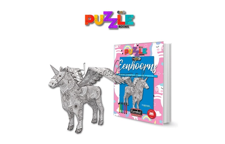 470155 3D puzzel Books - Eenhoorns
