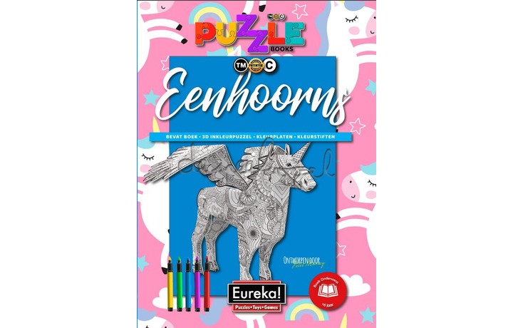 470155 3D puzzel Books - Eenhoorns