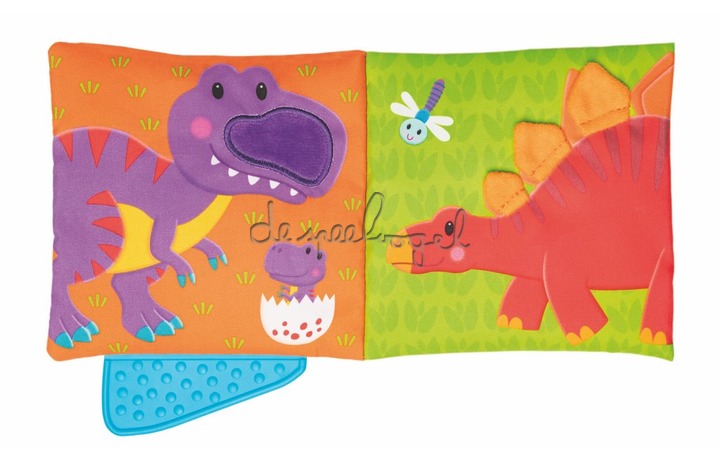 1005275 First Years - Teether Soft Book – Dinosaur